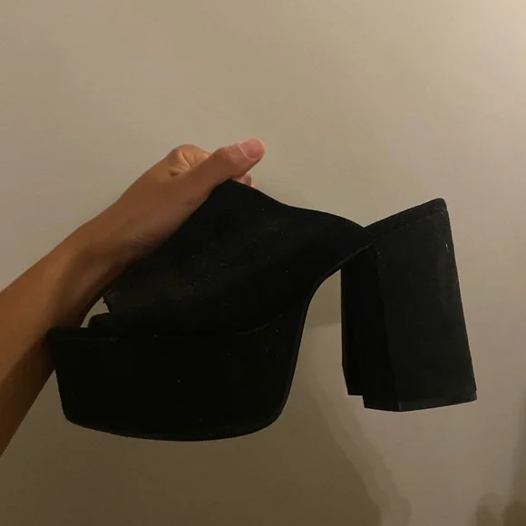 Funky chunky block heels size 9 - Picture 3 of 4